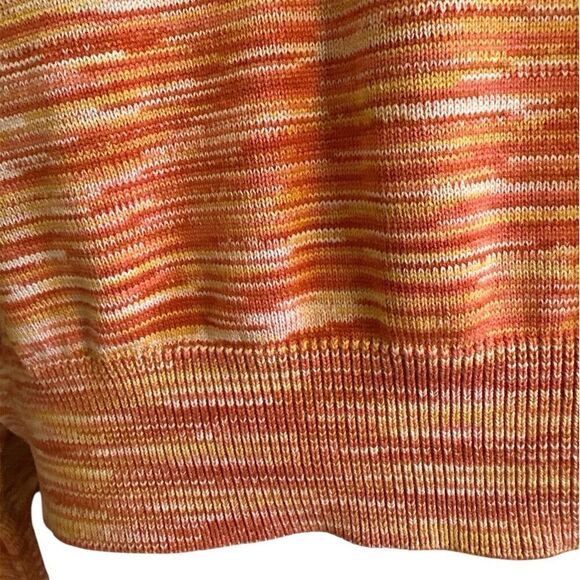 Bobby Chan Silk Blend Sunset Knit Long Sleeve Pullover Lightweight Sweater - Picture 5 of 7